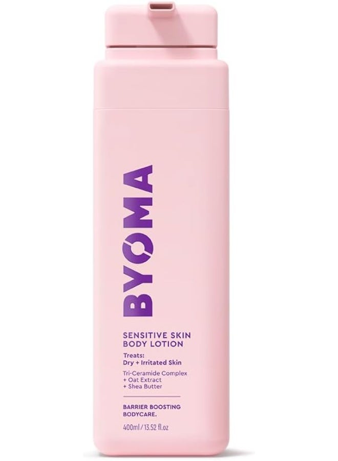BYOMA Sensitive Body Lotion (400ml) For Sensitive, Dry and Irritated Skin - Fragrance-Free Moisturiser with Oat Extract and Shea Butter - Soothes and Relieves Itching - Skin Barrier Support - Image 1